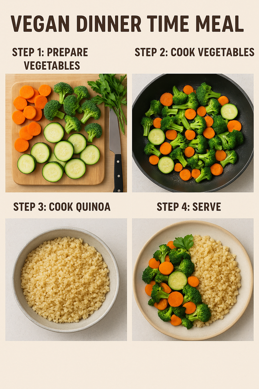 Easy Vegan Dinner Recipe: Quinoa with Sautéed Vegetables